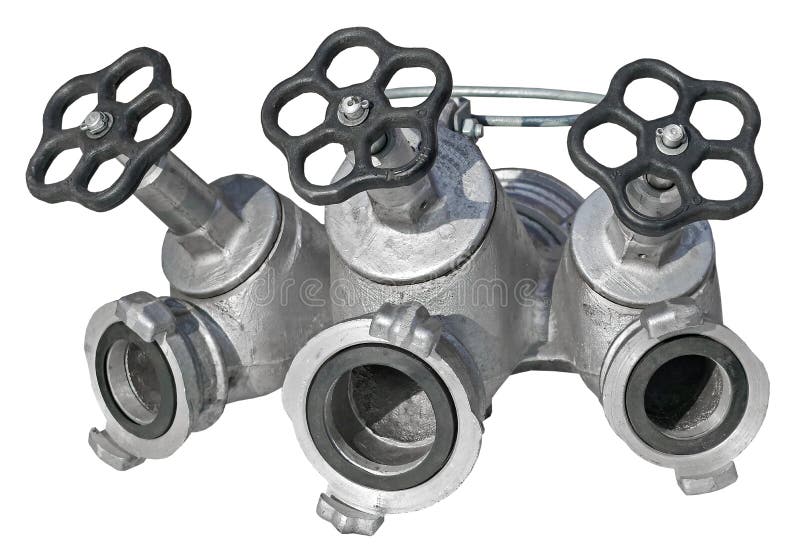 High Pressure Fire Hydrant with Quick Connecting Locks Stock Image