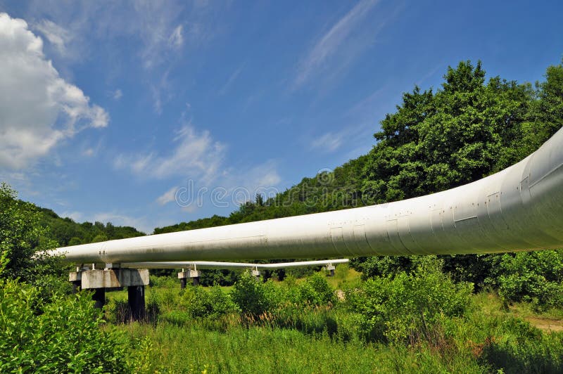 The high pressure pipeline