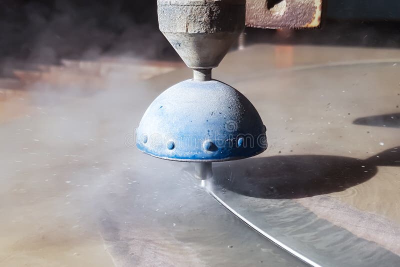 High Pressure Water Jet Cutting Machine for Various Materials Stock Photo Image of industry