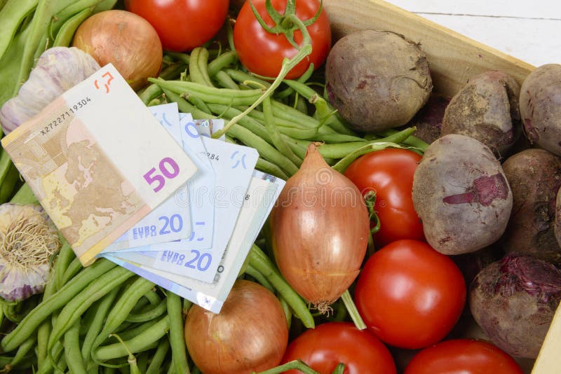 The High Price of Vegetables Stock Image Image of money, high 59564037