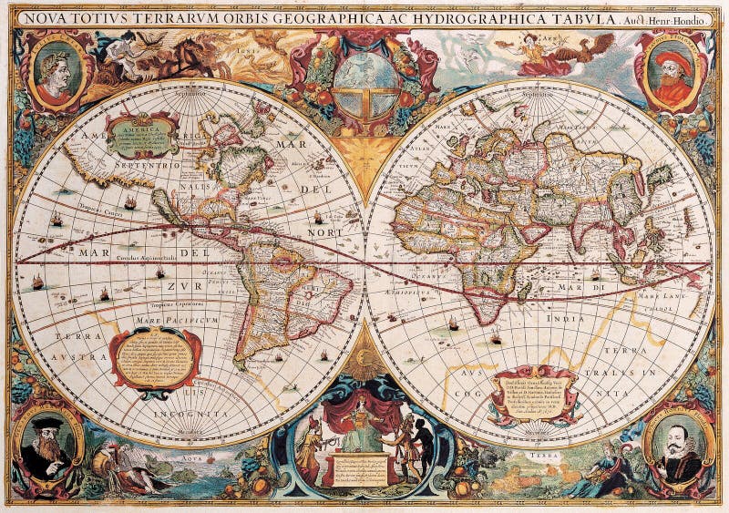 High-quality Antique Map stock images
