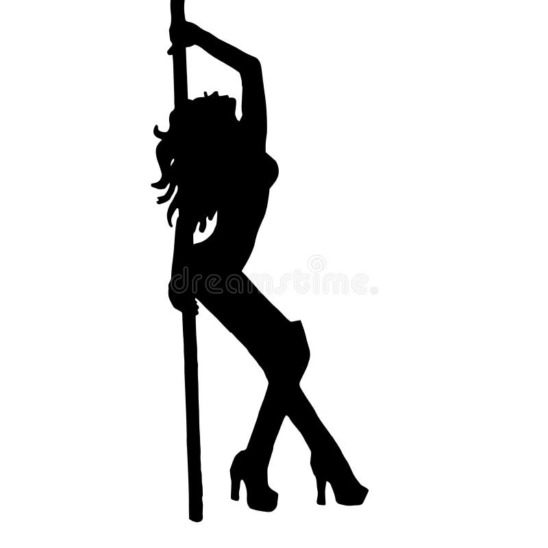 High Quality Girlstriptease Poledance Stock Vector Illustration Of Lady Background 77734575 