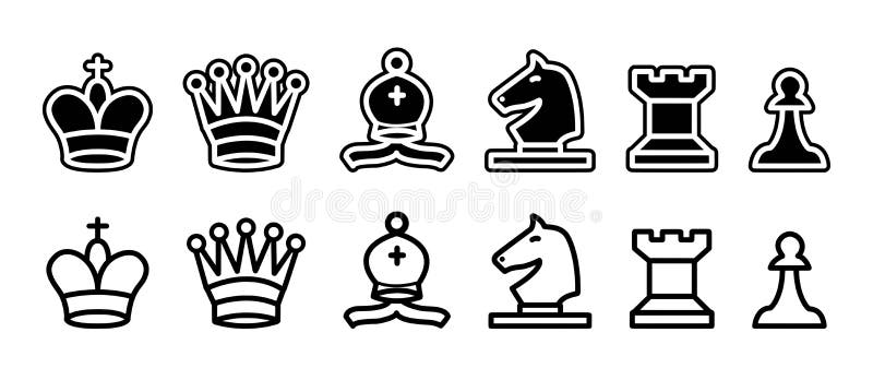 Chess pieces isolated - PNG