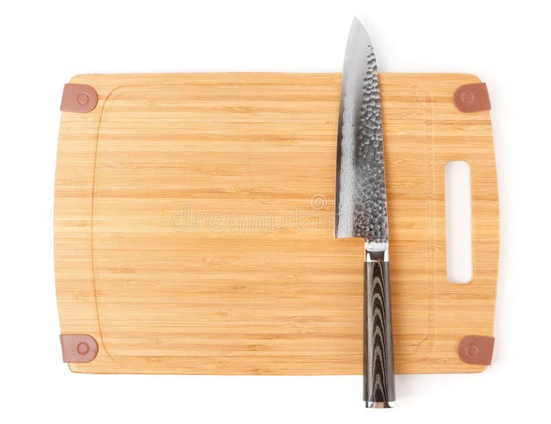 High Quality Japanese Knife on Cutting Board Stock Photo Image of