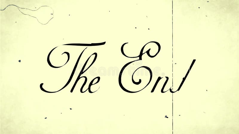 High-Quality 4K \'The End\' Text for All Types of Video Projects royalty free illustration