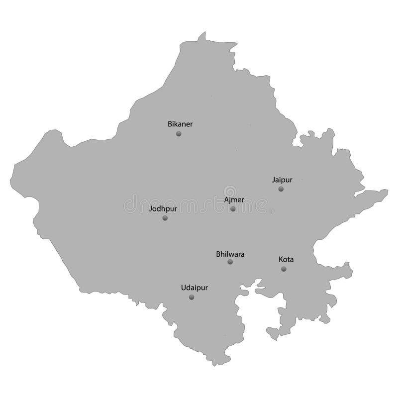 High Quality map state of India stock illustration