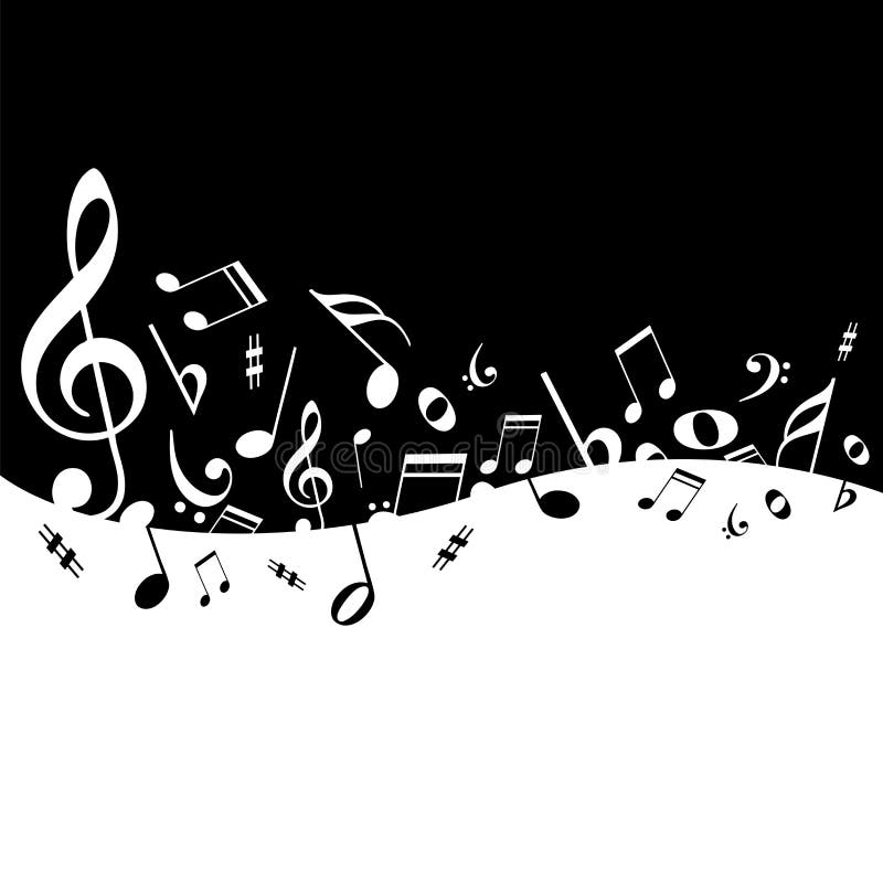 High quality poster music notes in vector