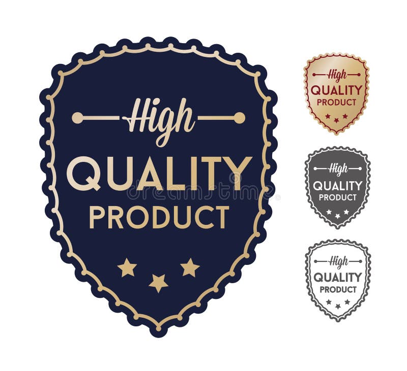 High quality product set labels vector illustration