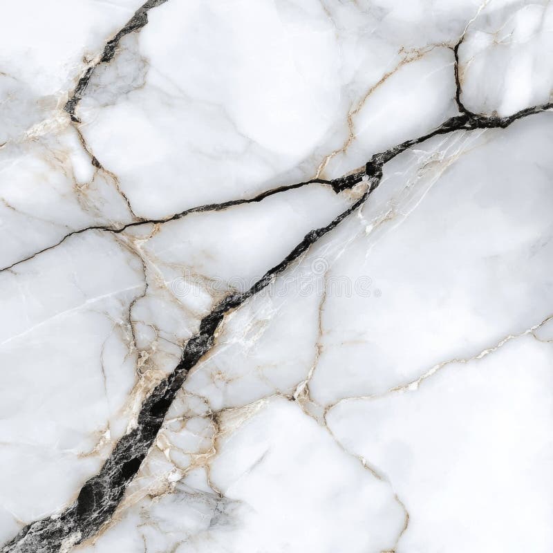 White marble texture with black veins pattern design stock photography