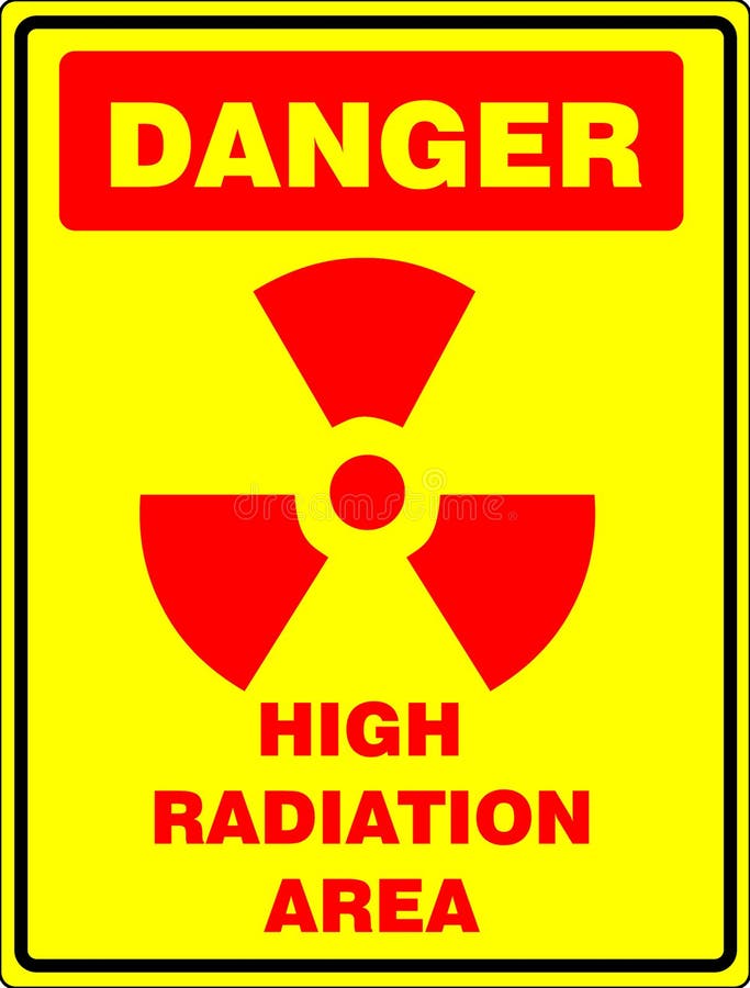 High radiation sign stock illustration. Illustration of black 2359669