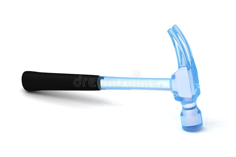 High Res Glass Hammer stock illustration. Illustration of construction