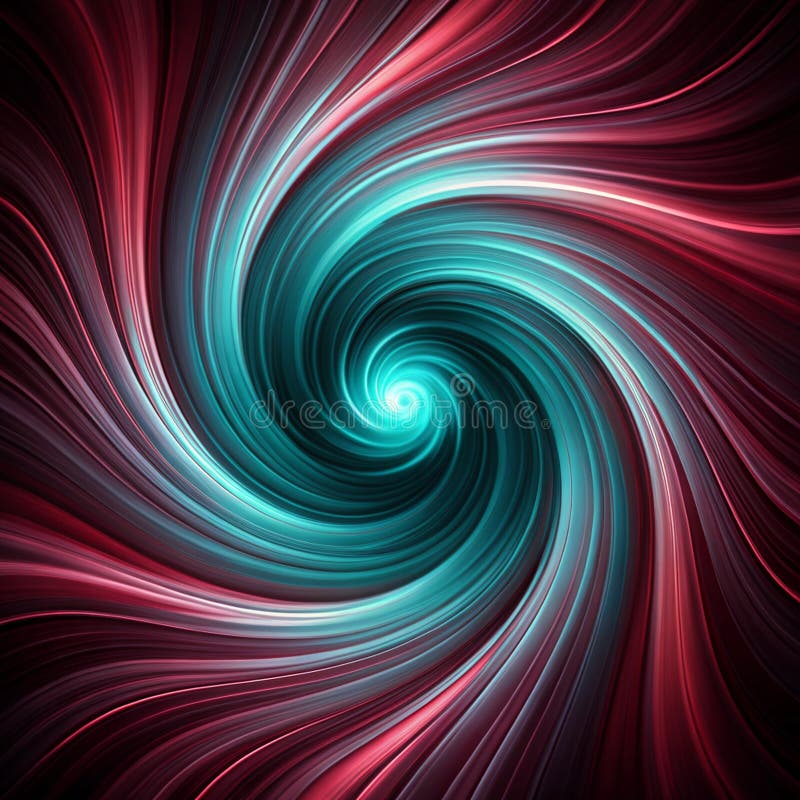 High-resolution AI-generated image of intricately designed and colorful vortex stock illustration