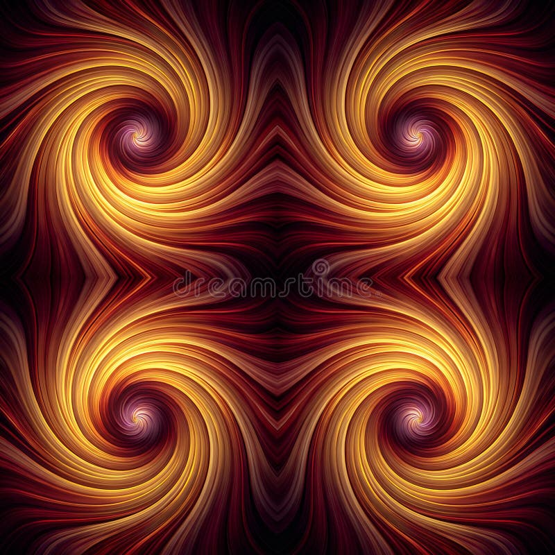 High-resolution AI-generated image of intricately designed and colorful vortex royalty free illustration