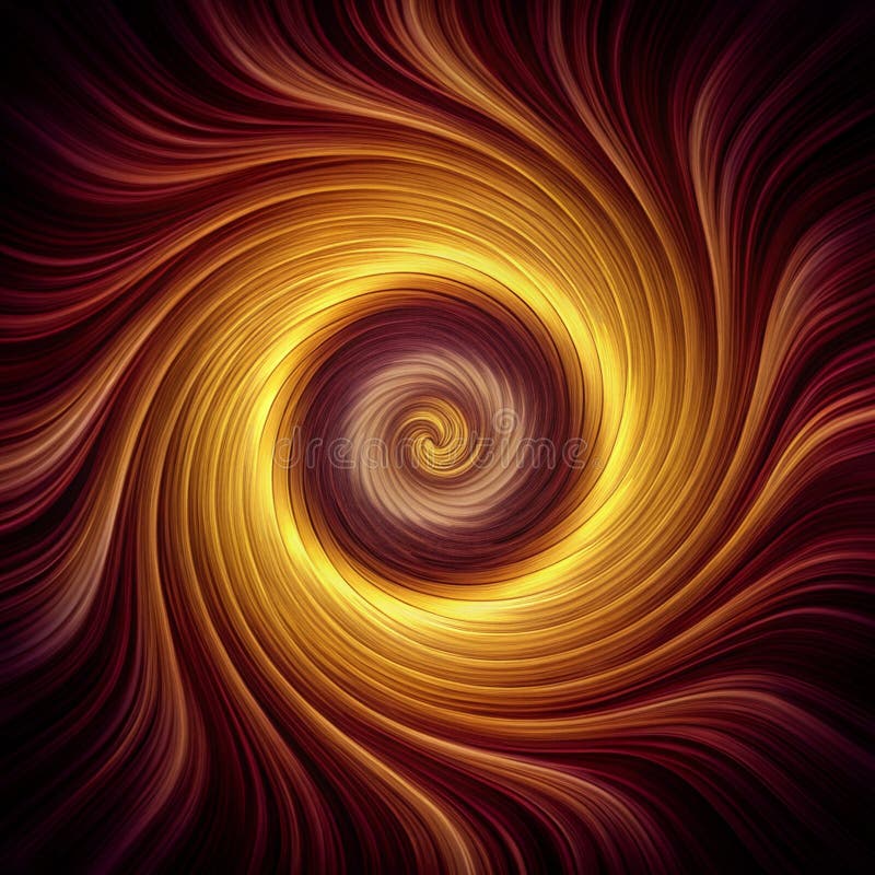 High-resolution AI-generated image of intricately designed and colorful vortex stock illustration