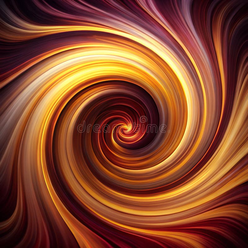 High-resolution AI-generated image of intricately designed and colorful vortex stock illustration