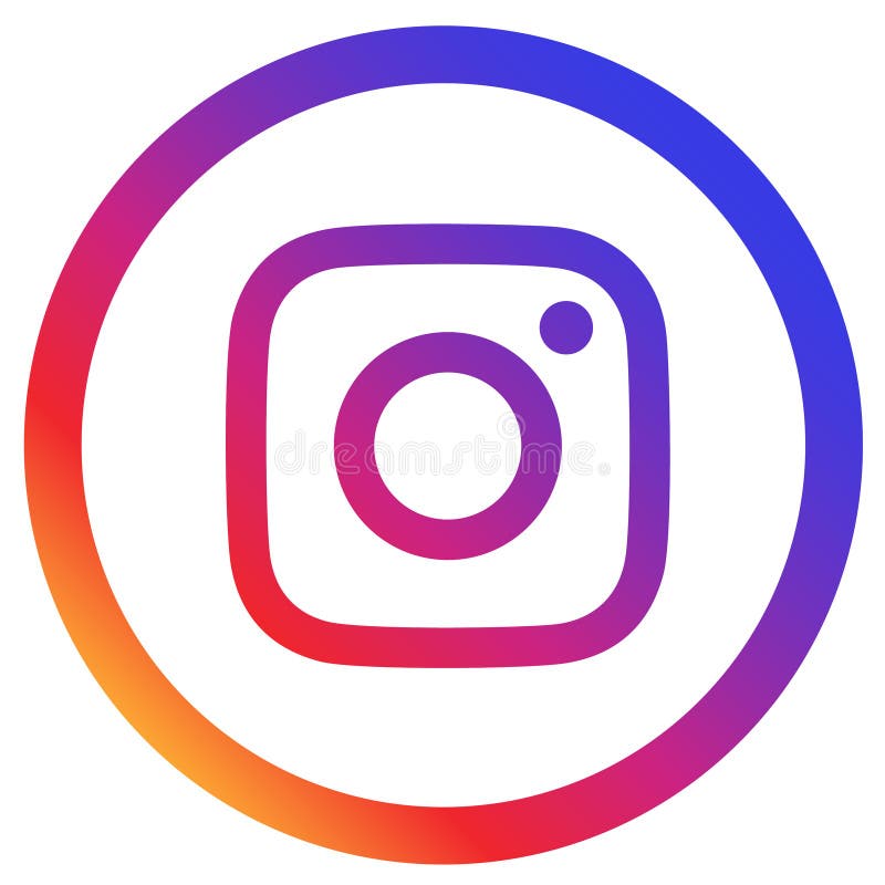 Coloured Instagram Logo Icon Editorial Photography - Illustration of ...