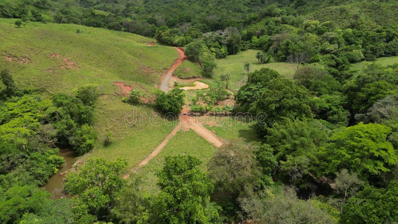 High-resolution drone footage of mountains in Panama. stock video