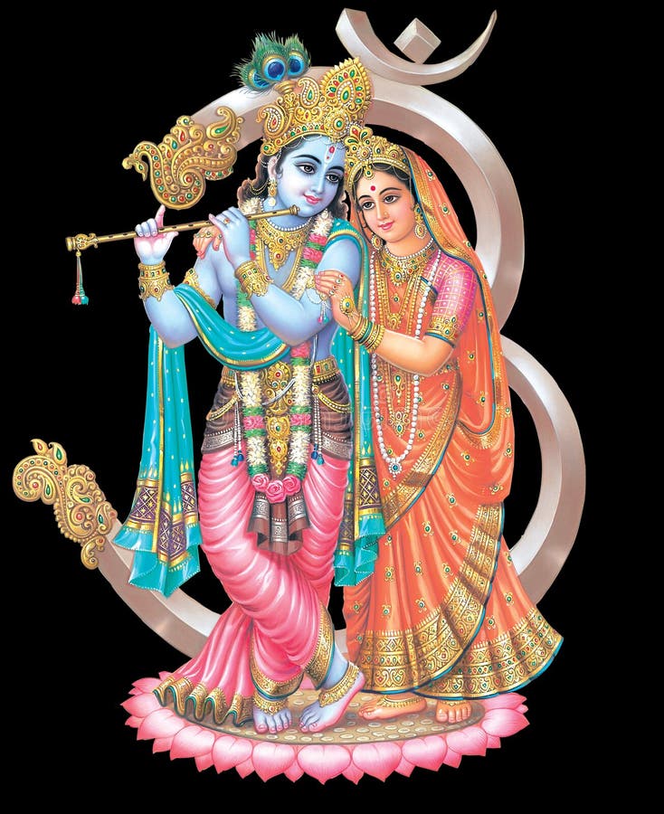High-Resolution Photo of Radha Krihna in Black Background Stock  Illustration - Illustration of lord, madhav: 223336190