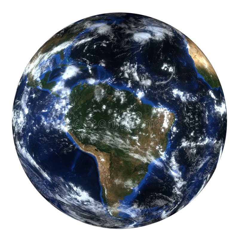 Earth White Background High Resolution