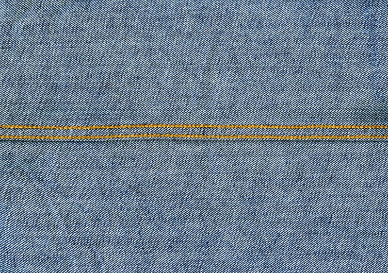 Denim Fabric Texture - Light Blue With Seams royalty free stock photo