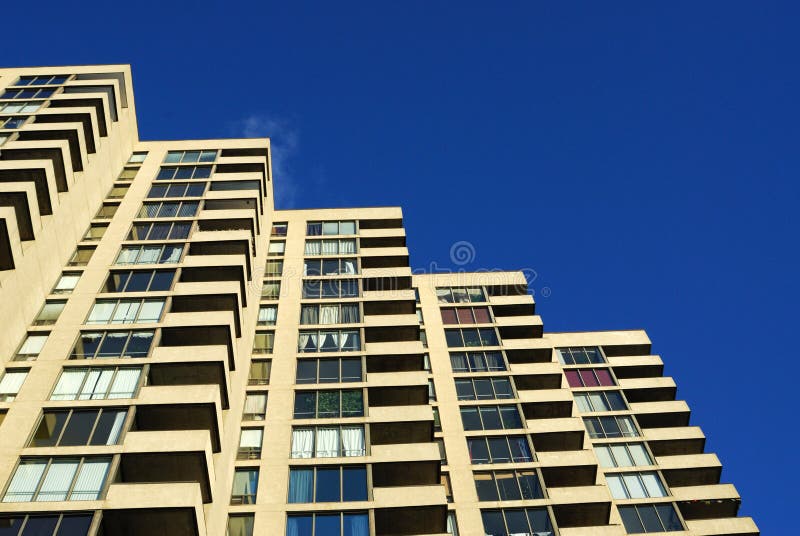 High rise apartment building stock images