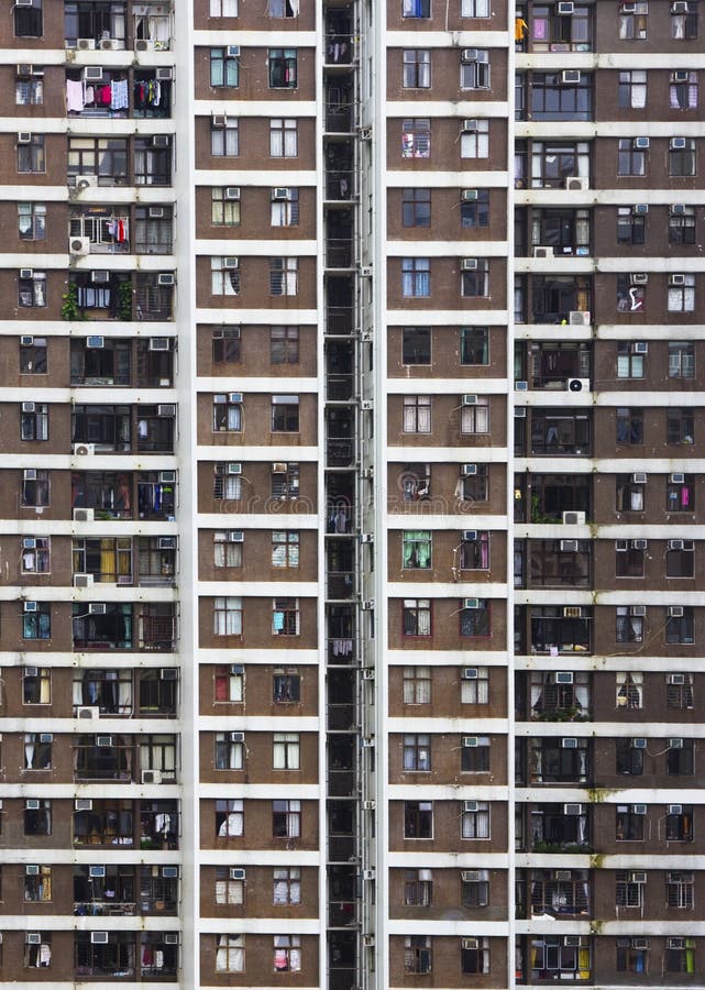 High rise apartments in Hong Kong stock photography