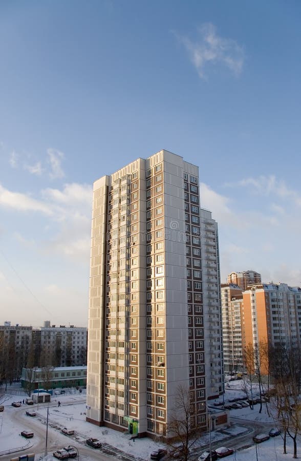 High-rise building in Moscow. Typical architectures stock images, royalty-free photos and pictures