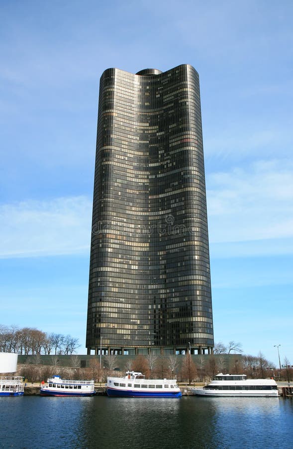 The high-rise buildings in Chicago