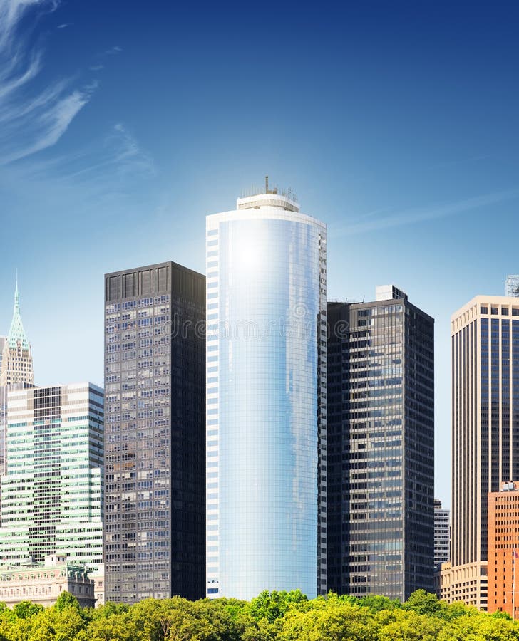 The Highrise Buildings in Downtown Stock Image Image of apartment, front 14487311