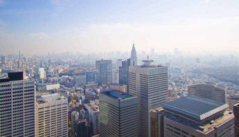 High rise city royalty free stock photo