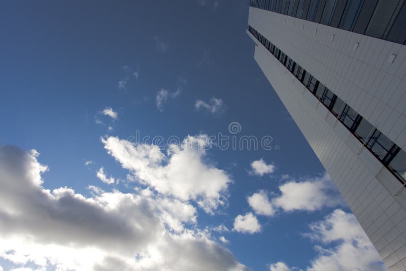 High-rise and clouds