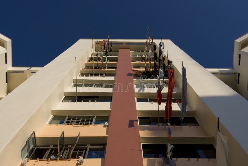 High rise public housing apartments in Singapore royalty free stock image