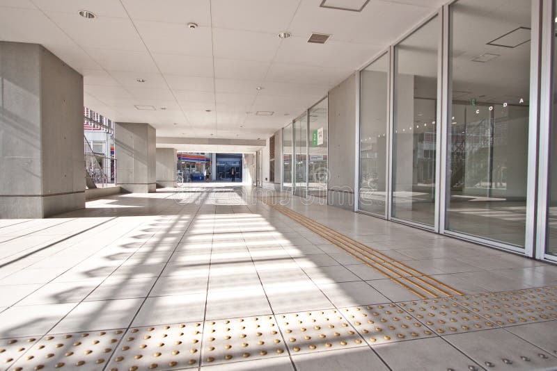 High rise residential apartment entrance stock photos