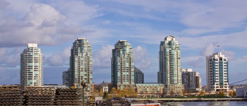 High rise skyline royalty free stock image
