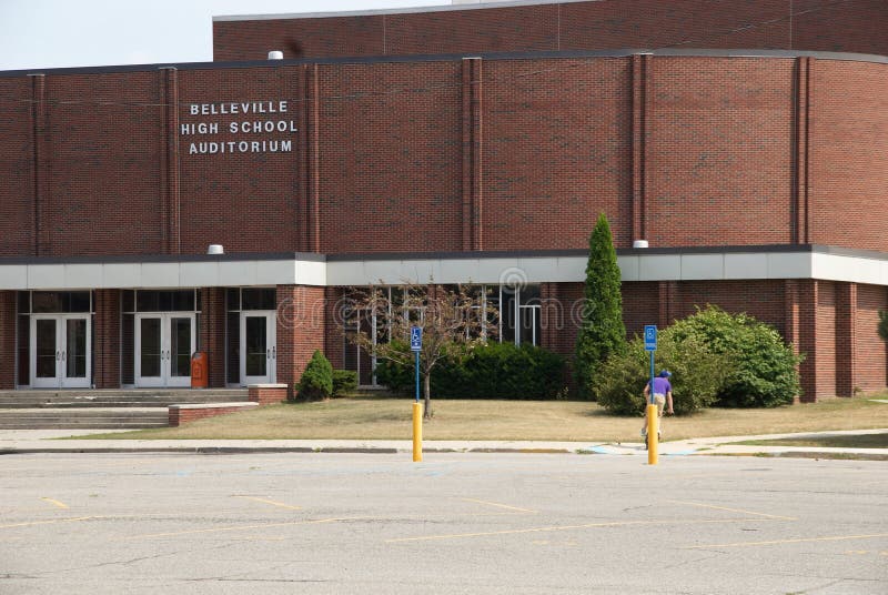 Belleville High School`s Picture at Belleville High Schooli Editorial