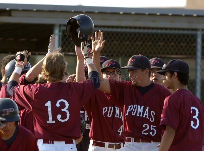 High School Baseball editorial photography. Image of celebration