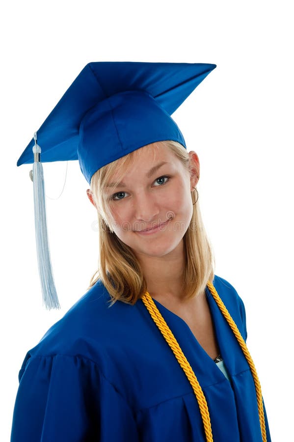 High school graduate stock photo. Image of female, mortar 12662122