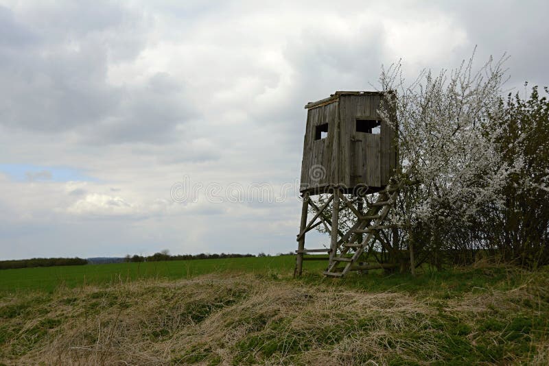 High Seat at the Edge of the Field, Czech Republic, Europe