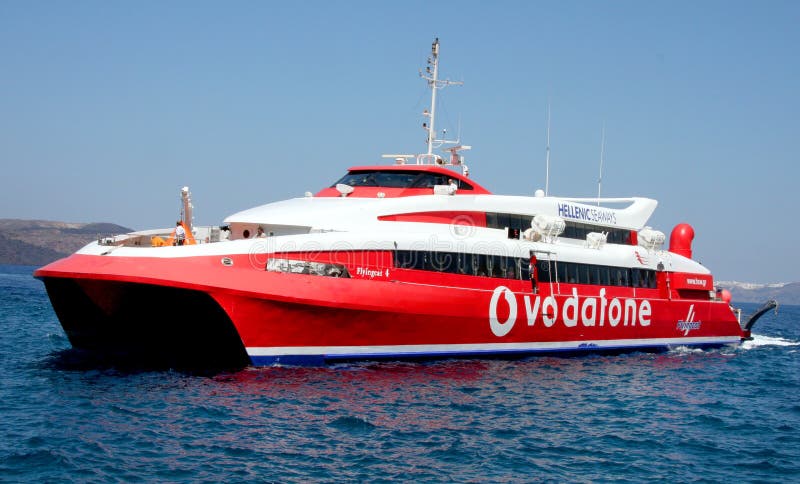 High speed boat editorial image. Image of speed, aegean - 51977410