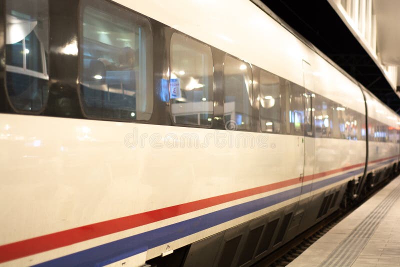 High speed passenger train royalty free stock photo