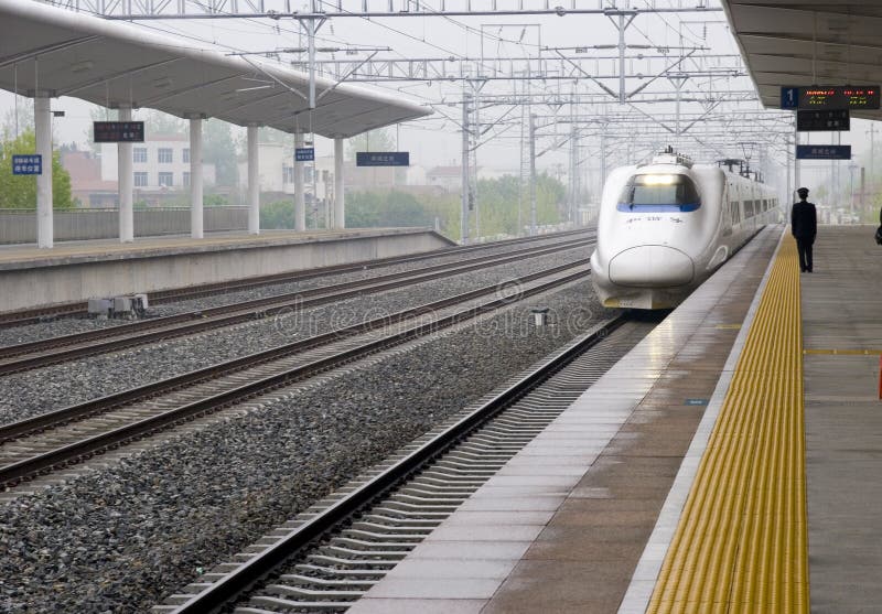 High speed train royalty free stock photography