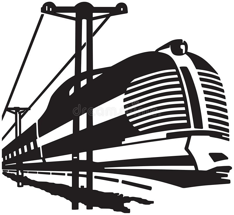 High Speed Train vector illustration