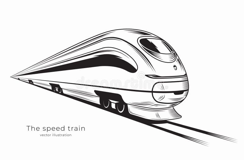 High Speed Train Drawing Speed Stock Illustrations – 542 High Speed Train Drawing  Speed Stock Illustrations, Vectors & Clipart - Dreamstime