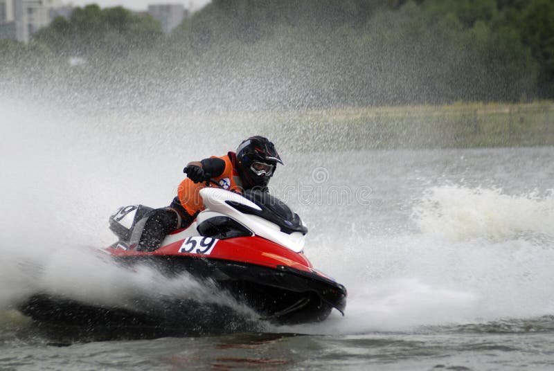 Highspeed water jetski stock photo. Image of jetski, boats 2815078