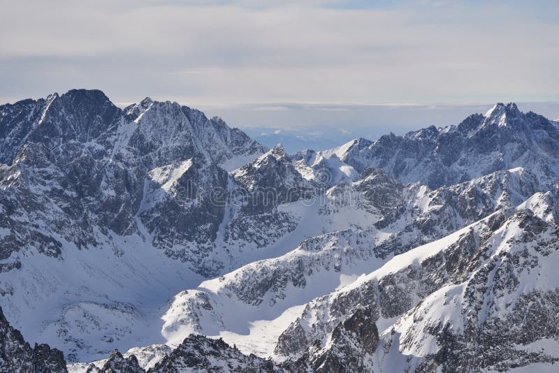 High Tatra mountains in winter