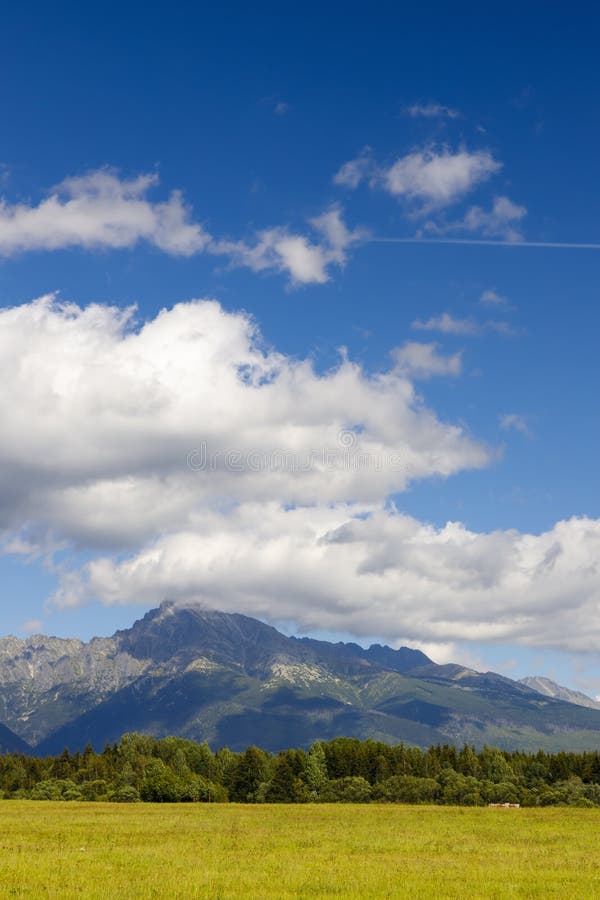 High Tatras with the dominant mountain Krivan, Slovakia