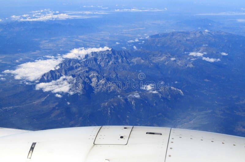 Vysoké Tatry z lietadla, Slovensko