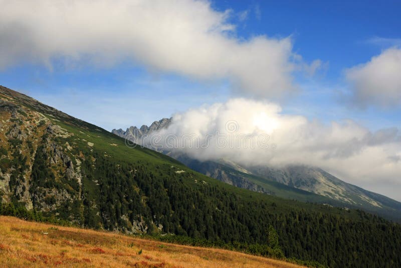 Vysoké Tatry hory a mraky