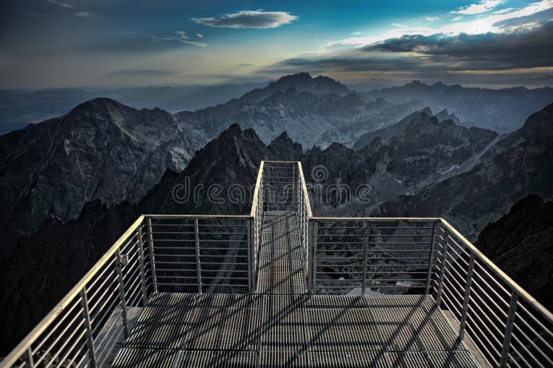 High Tatras mountains from LomnickÃ½ Å¡tÃ­t