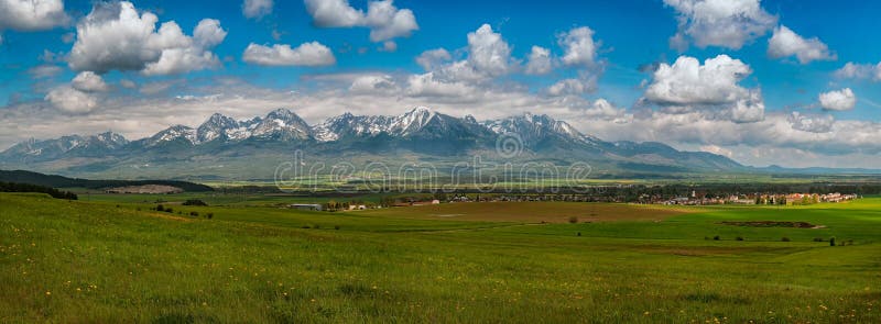 High Tatras mountains in Slovakia